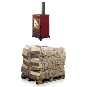 Poêle à bois 8,5 kW + Bois De Chauffage -Bois De Chêne