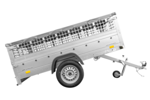 Grande Remorque 230x125 + Bâche Plate + Ridelles + Roue - Garden Trailer 230 Kipp