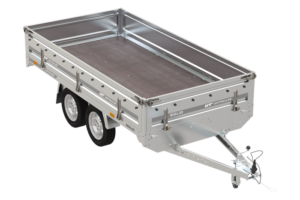 Remorque 2 Essieux 304x153 Unitrailer Solid 300/2 Ptac 750 Kg