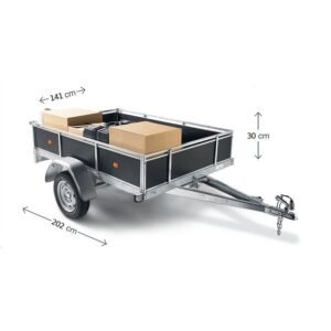 Remorque Bois 1 Essieu 750Kg Dbd